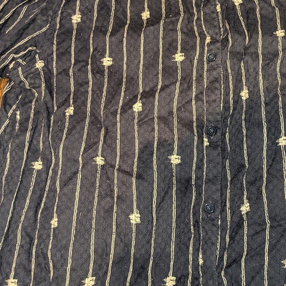 Lucky Brand Navy Blue Button Down - Picture 2 of 7